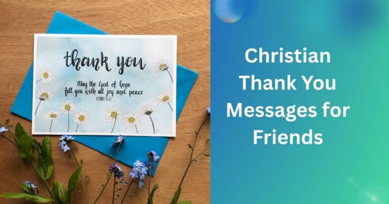 Christian Thank You Messages for Friends