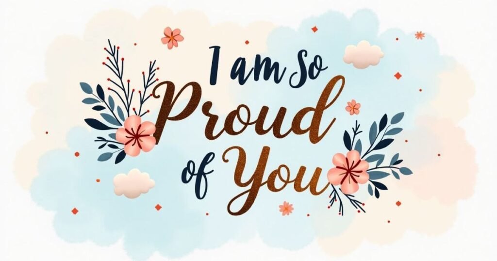 I Am So Proud Of You