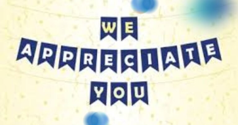 We Appreciate You