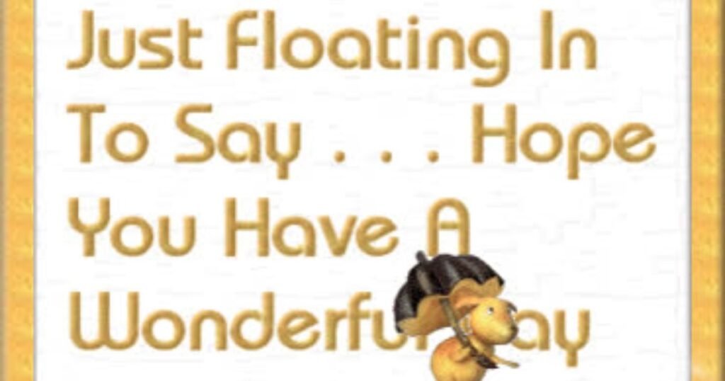Have a great day too