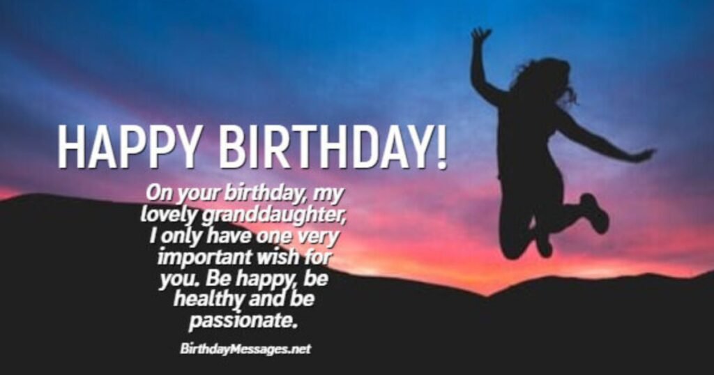 Short Funny Birthday Wishes for Granddaughter