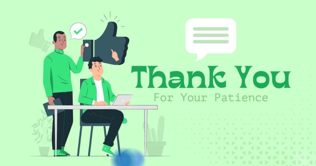 Thank you for waiting
