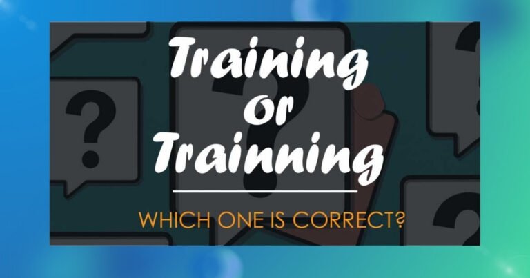 Training or Trainning