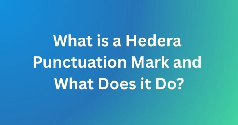 Hedera Punctuation Mark