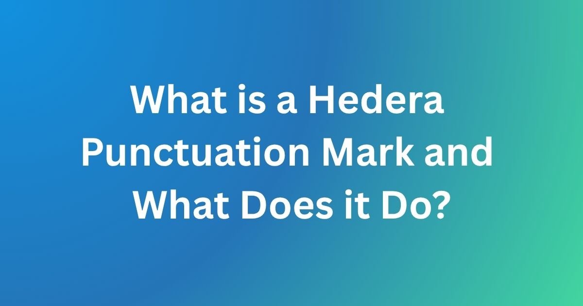 Hedera Punctuation Mark
